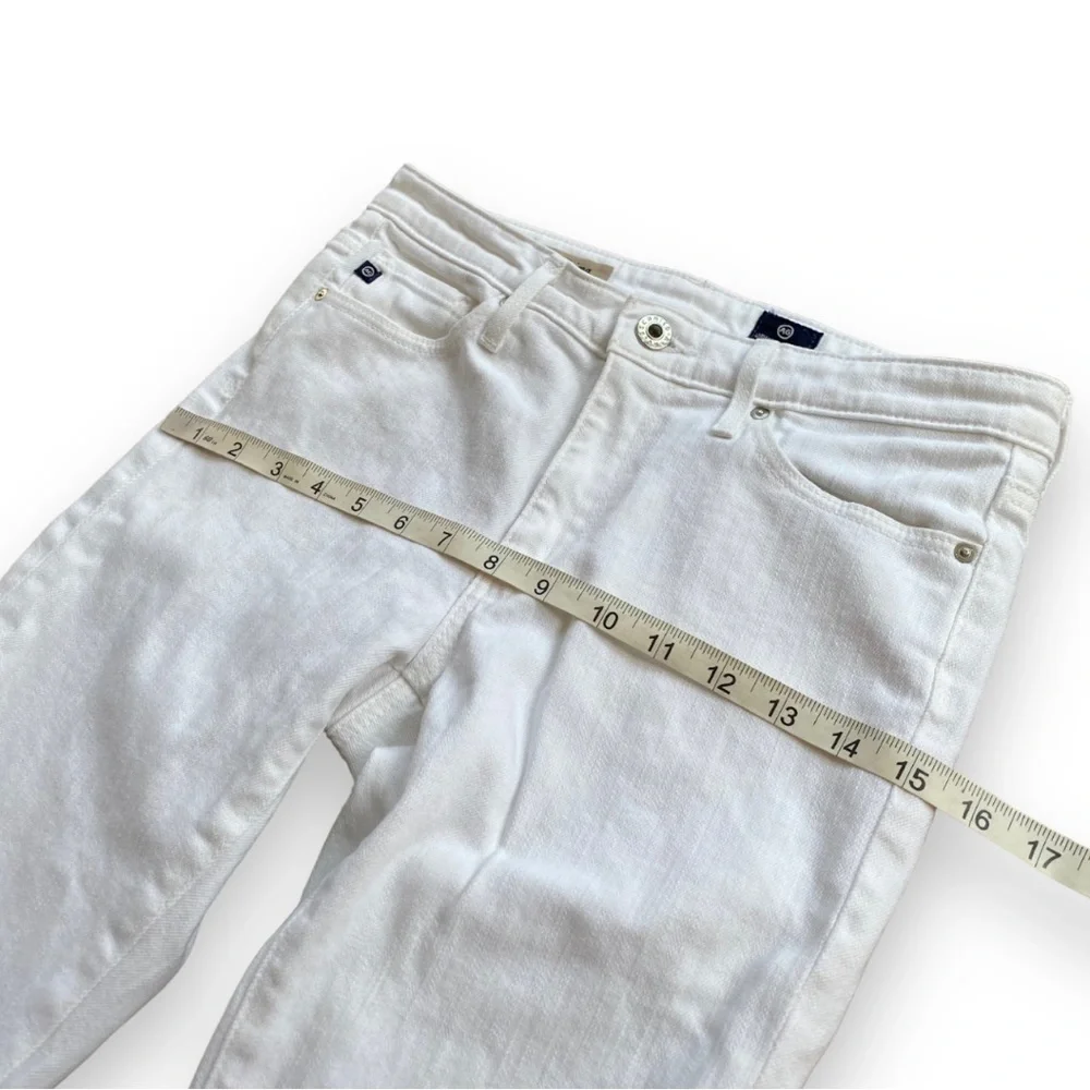 AG Adriano Goldschmied White The Prima Mid-Rise Cigarette Jeans Size 26 - Picture 15 of 16